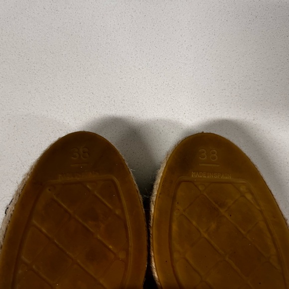 CHANEL Knitted Wool Lambskin Chain CC Espadrilles Size: 38 - Picture 6 of 6